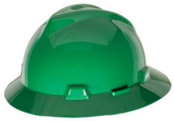 Casco Msa Ala Ancha V-Gard Amarillo