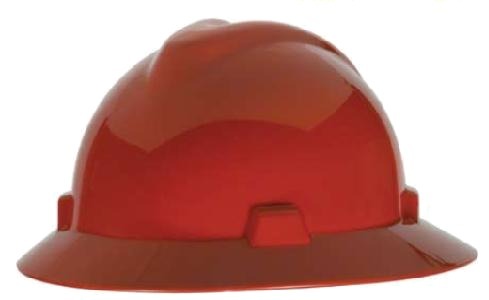 Casco Msa Ala Ancha V-Gard Amarillo