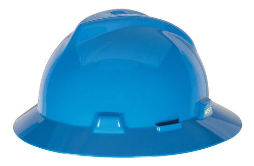 Casco Msa Ala Ancha V-Gard Amarillo
