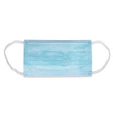Cubre Boca Plisado Azul Paq C/50 Pzas.