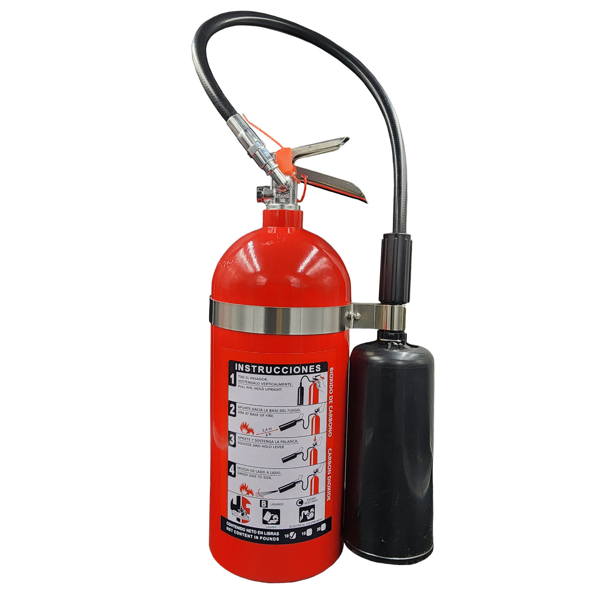 Extintor de CO₂ de 10 lb