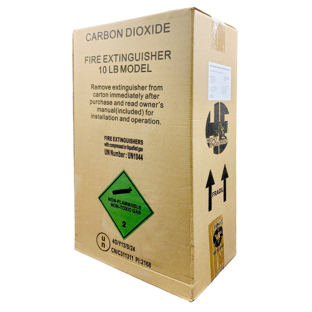 Extintor de CO₂ de 10 lb