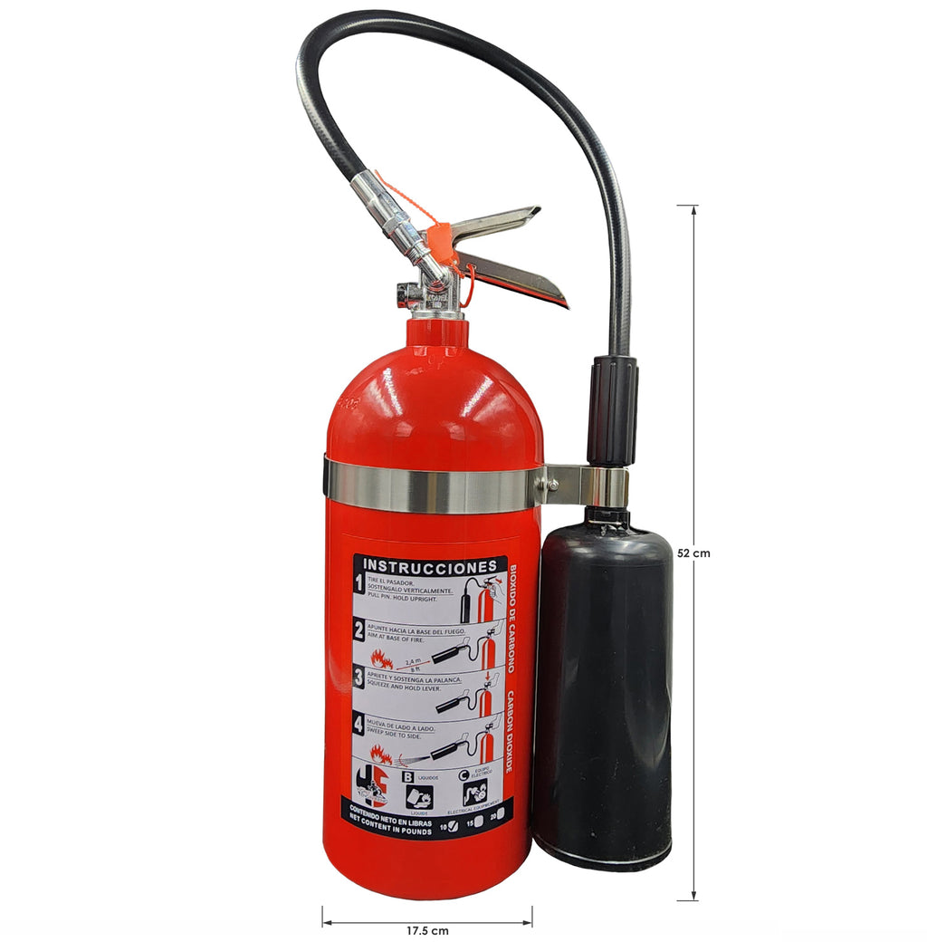 Extintor de CO₂ de 10 lb