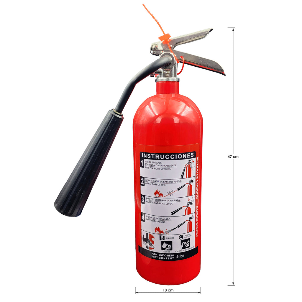 Extintor de CO₂ de 5 lb