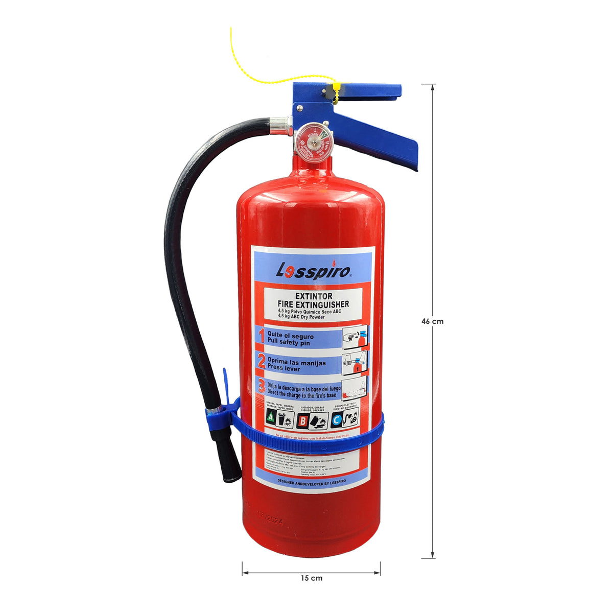 Extintor PQS ABC de 4.5 kg