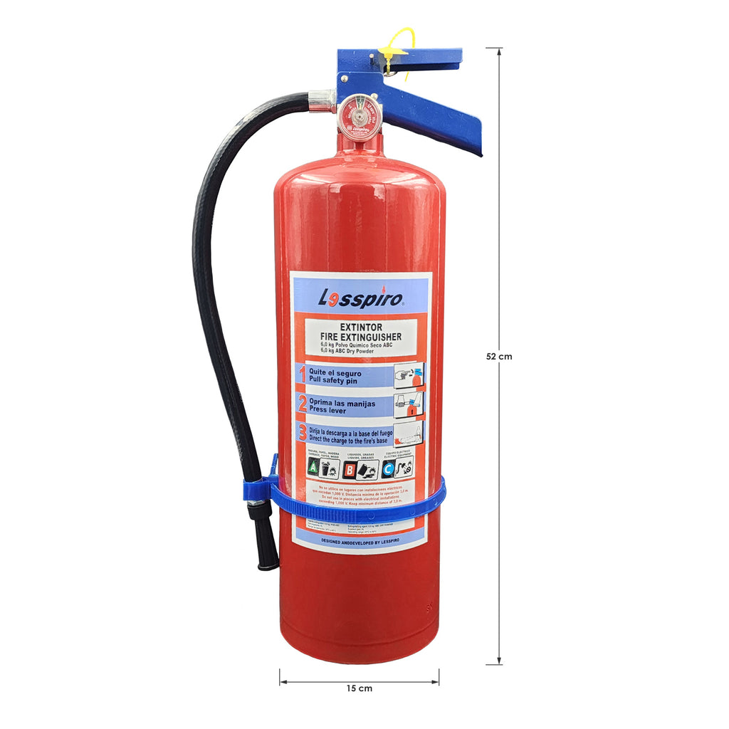 Extintor PQS ABC de 6 kg
