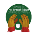 Guante Piel PuÑO/Carnaza T/Elec. (Ama