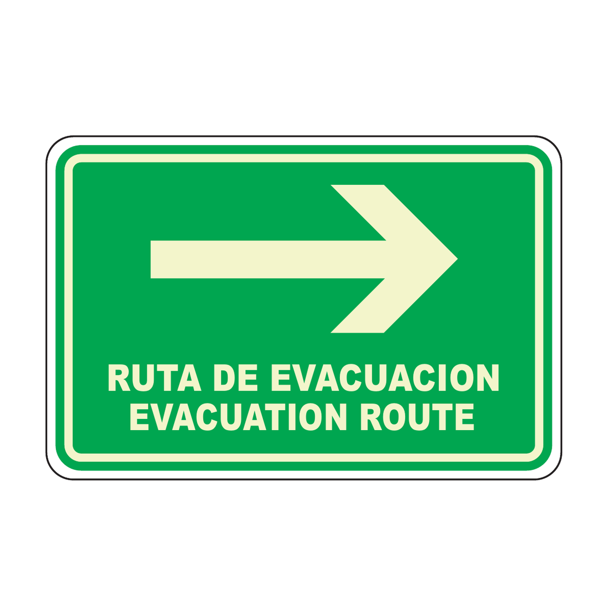 Ruta Evacuacion Derecha