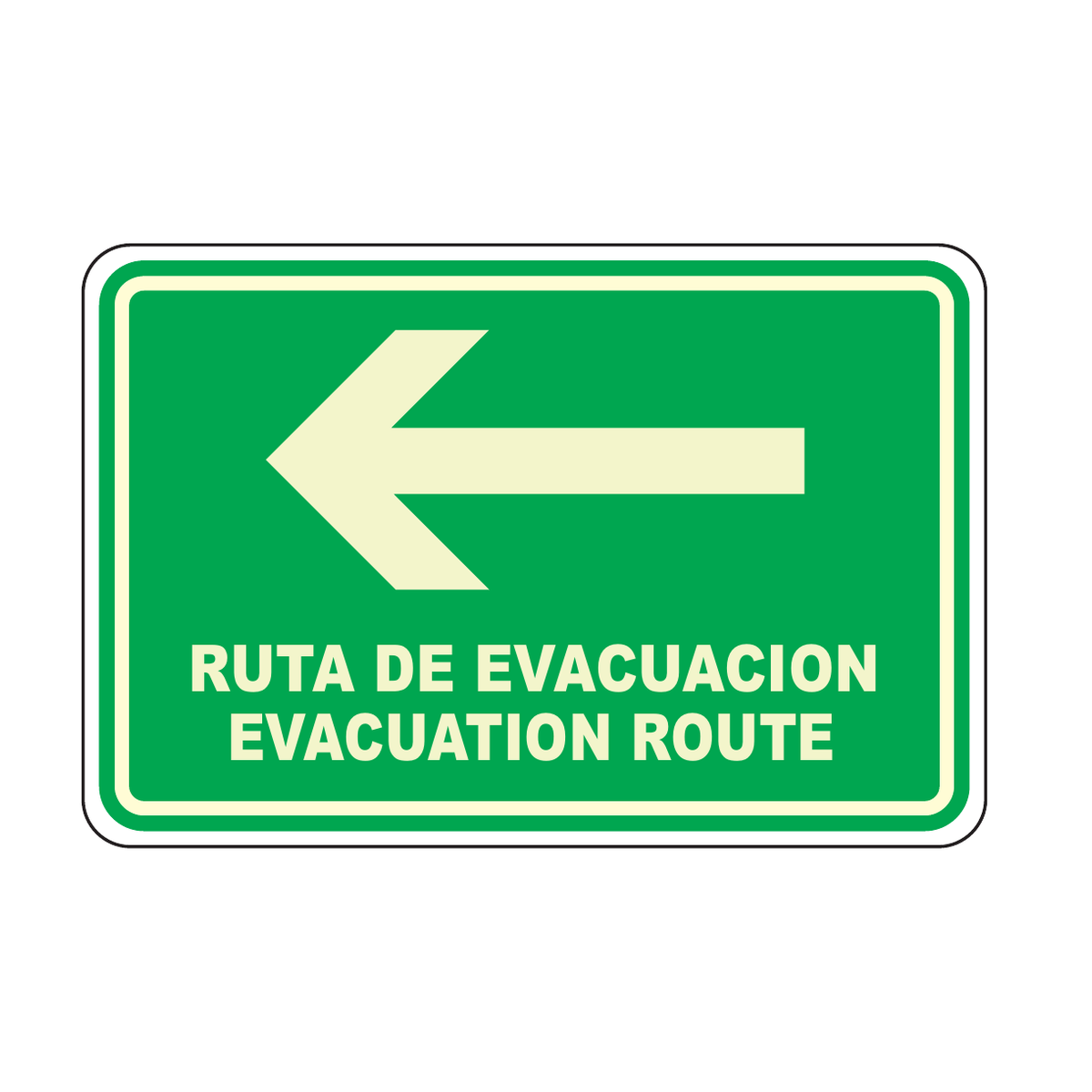 Ruta Evacuacion Izquierda